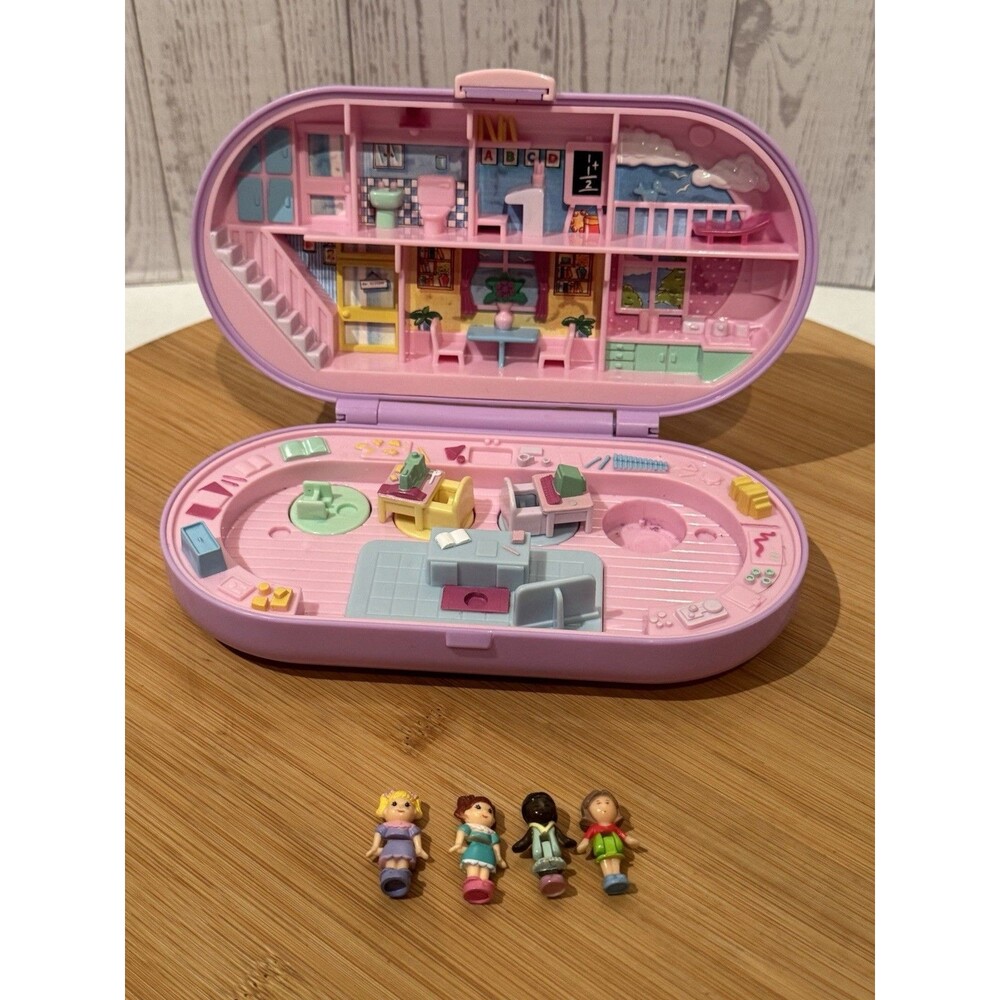 Vintage Bluebird 1992 Polly Pocket Stampin’ School Stamping Set Not Complete